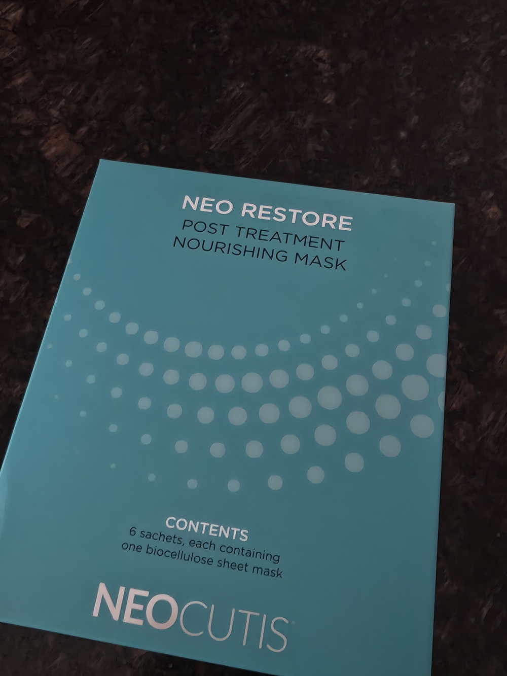 NEOCUTIS Neo Restore Nourishing Post-Treatment Mask - Aqua Blue Box